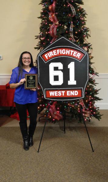Fire Fighter of the Year Ashley Bloom